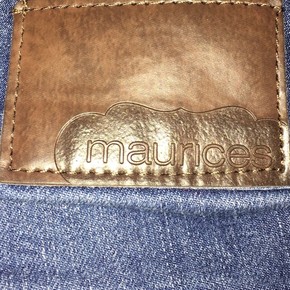 Distressed Blue Straight Leg Jeans. - Picture 5 of 5